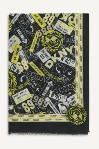 1989 City Signs Print-Schal