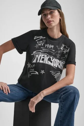 1989 Notebook Scribble Grafik-T-Shirt