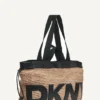 Bardot Raffia-Logo-Shopper
