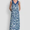 Bedrucktes Midi-Kleid aus Leinen Bedrucktes Midi-Kleid aus Leinen