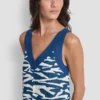 Bedrucktes Midi-Kleid aus Leinen Bedrucktes Midi-Kleid aus Leinen