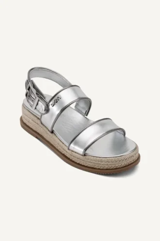 Bernae Espadrilles mit Slingbacks und Keilabsatz sowie Fersenriemen