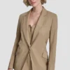 Blazer mit Zickzack-Ziernähten Blazer mit Zickzack-Ziernähten