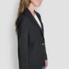 Blazer mit Zickzack-Ziernähten Blazer mit Zickzack-Ziernähten