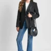Blazer mit Zickzack-Ziernähten Blazer mit Zickzack-Ziernähten