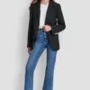 Blazer mit Zickzack-Ziernähten Blazer mit Zickzack-Ziernähten