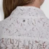 Bluse mit Puff-Ärmeln aus Spitze