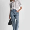 Bluse mit Puff-Ärmeln aus Spitze