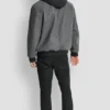Bomberjacke aus Kunstwolle mit Kapuze und Latzhose Bomberjacke aus Kunstwolle mit Kapuze und Latzhose
