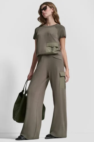 Cargo-Pullover-Hose mit hoher Leibhöhe