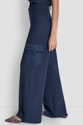 Cargo-Pullover-Hose mit hoher Leibhöhe