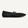 Dade Mesh Mary Jane-Flache Schuhe Dade Mesh Mary Jane-Flache Schuhe