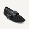 Dade Mesh Mary Jane-Flache Schuhe Dade Mesh Mary Jane-Flache Schuhe