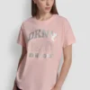 DKNY 1989 Logo-T-Shirt mit Strassnieten DKNY 1989 Logo-T-Shirt mit Strassnieten