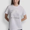 DKNY 1989 Logo-T-Shirt mit Strassnieten DKNY 1989 Logo-T-Shirt mit Strassnieten