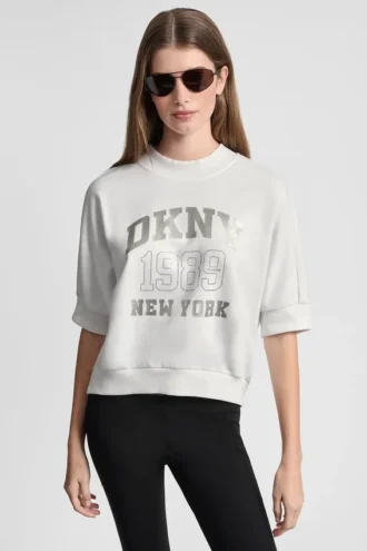 DKNY 1989 Pullover mit Strass-Logo