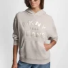 DKNY Jeans Sweatshirt mit Satin-Applikation und Kettenstich-Logo DKNY Jeans Sweatshirt mit Satin-Applikation und Kettenstich-Logo