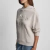 DKNY Jeans Sweatshirt mit Satin-Applikation und Kettenstich-Logo DKNY Jeans Sweatshirt mit Satin-Applikation und Kettenstich-Logo