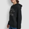 DKNY Jeans Sweatshirt mit Satin-Applikation und Kettenstich-Logo DKNY Jeans Sweatshirt mit Satin-Applikation und Kettenstich-Logo