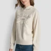 DKNY Jeans Sweatshirt mit Satin-Applikation und Kettenstich-Logo DKNY Jeans Sweatshirt mit Satin-Applikation und Kettenstich-Logo