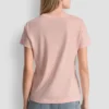 DKNY Jeans T-Shirt mit gestapeltem Logo und Strass-Steinen DKNY Jeans T-Shirt mit gestapeltem Logo und Strass-Steinen