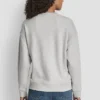 DKNY New York Sweatshirt mit gestapeltem Logo aus gemischten Strasssteinen DKNY New York Sweatshirt mit gestapeltem Logo aus gemischten Strasssteinen