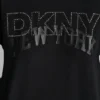 DKNY Sweatshirt mit Rundhalsausschnitt und aufgedrucktem NY-Logo mit Strassverzierung DKNY Sweatshirt mit Rundhalsausschnitt und aufgedrucktem NY-Logo mit Strassverzierung