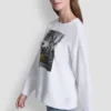 DKNY Sweatshirt mit Strass-Taxi-Logo DKNY Sweatshirt mit Strass-Taxi-Logo