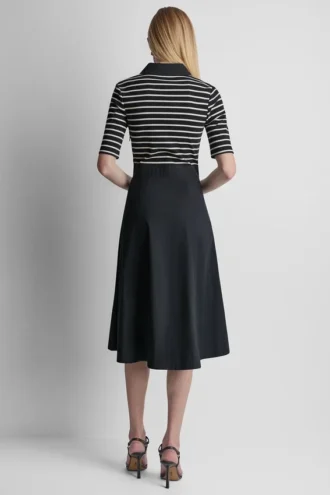 Fit & Flare Midi-Shirtkleid