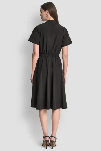 Fit & Flare Midi-Shirtkleid
