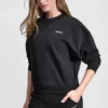 Fleece-Pullover mit metallischem Bubble-Logo