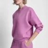Fleece-Pullover mit metallischem Bubble-Logo
