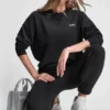 Fleece-Pullover mit metallischem Bubble-Logo