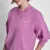 Fleece-Pullover mit metallischem Bubble-Logo