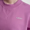 Fleece-Pullover mit metallischem Bubble-Logo
