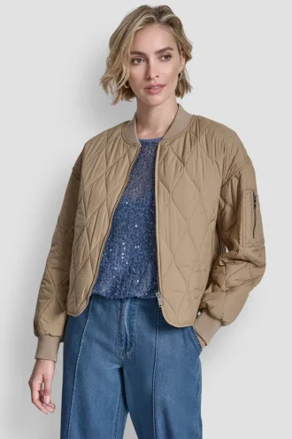 Gesteppte Bomberjacke