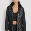 Gesteppte Scuba-Mix-Jacke mit Chevron-Muster Gesteppte Scuba-Mix-Jacke mit Chevron-Muster