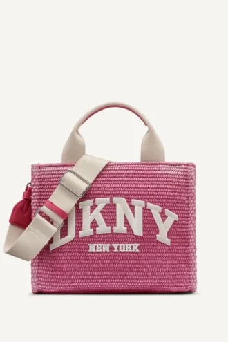 Hadlee Kleine Stroh-Logo-Shopper