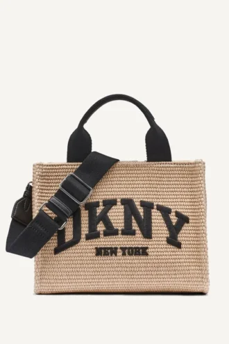Hadlee Kleine Stroh-Logo-Shopper