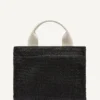 Hadlee Kleine Stroh-Logo-Shopper