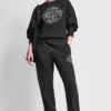 Hoch geschnittene Jogginghose mit Relaxed Fit und Logo Hoch geschnittene Jogginghose mit Relaxed Fit und Logo