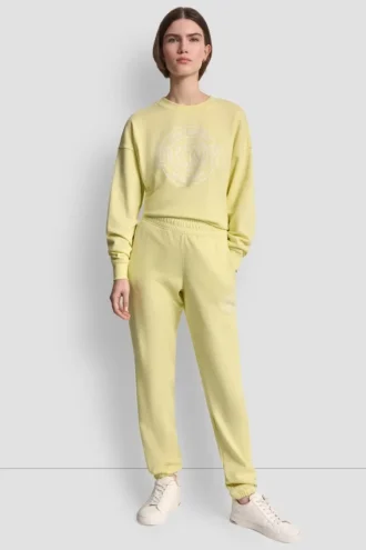 Hoch geschnittene Jogginghose mit Relaxed Fit und Logo