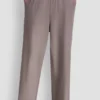 Hoch taillierte Hose mit Logo-Bund und weitem Bein