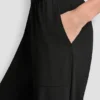 Hoch taillierte Hose mit Logo-Bund und weitem Bein Hoch taillierte Hose mit Logo-Bund und weitem Bein