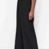 Hoch taillierte Hose mit weitem Bein Hoch taillierte Hose mit weitem Bein