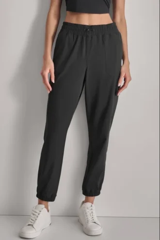 Hoch taillierte, Relaxed Fit Cargo-Jogginghose
