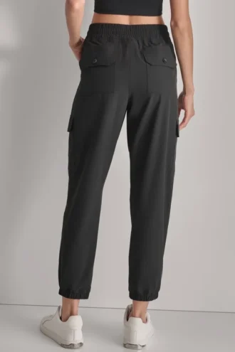 Hoch taillierte, Relaxed Fit Cargo-Jogginghose