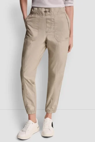 Hoch taillierte, schmal geschnittene Utility-Jogginghose