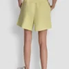 Hoch taillierte Sweat-Shorts mit Logo