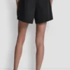 Hoch taillierte Sweat-Shorts mit Logo